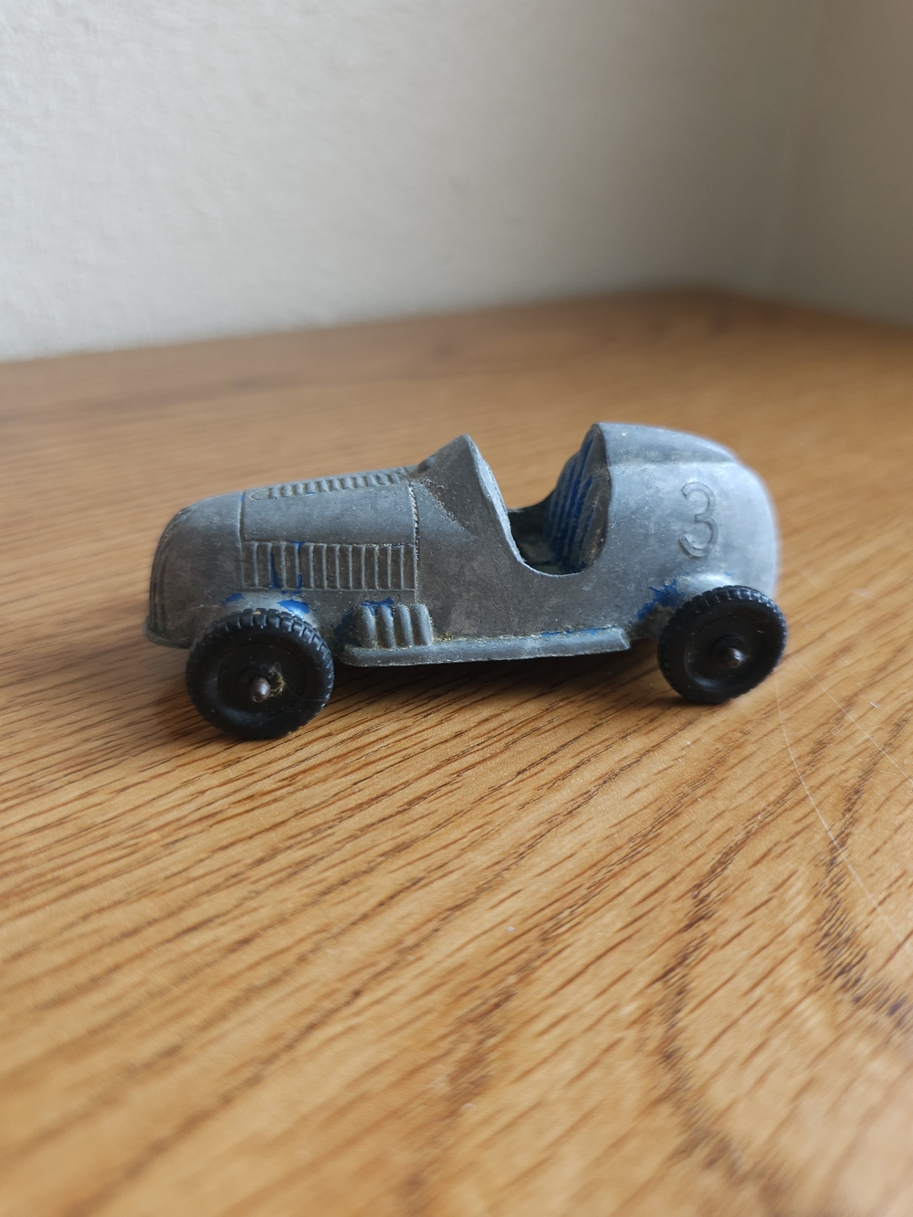 4/$10 Vintage Tootsie Toy Metal Race Car 3 Worn Off Paint